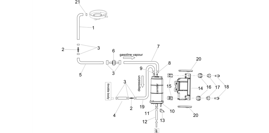 Fuel vapour recover system