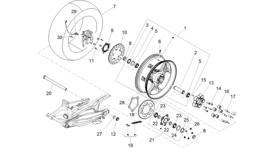 Rear wheel