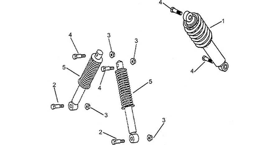 Front/rear shock absorber