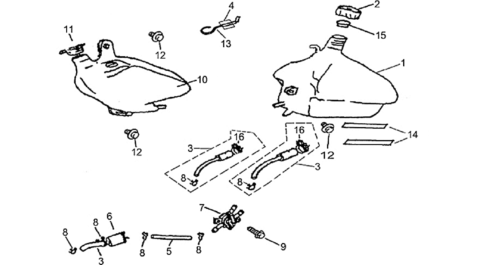 Fuel tank-Oil tank