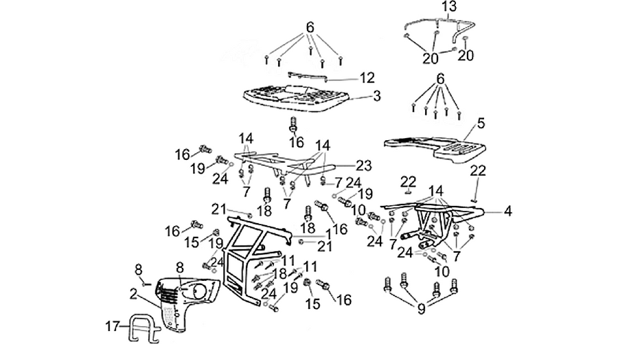 Parcel rack- Protection GRIP