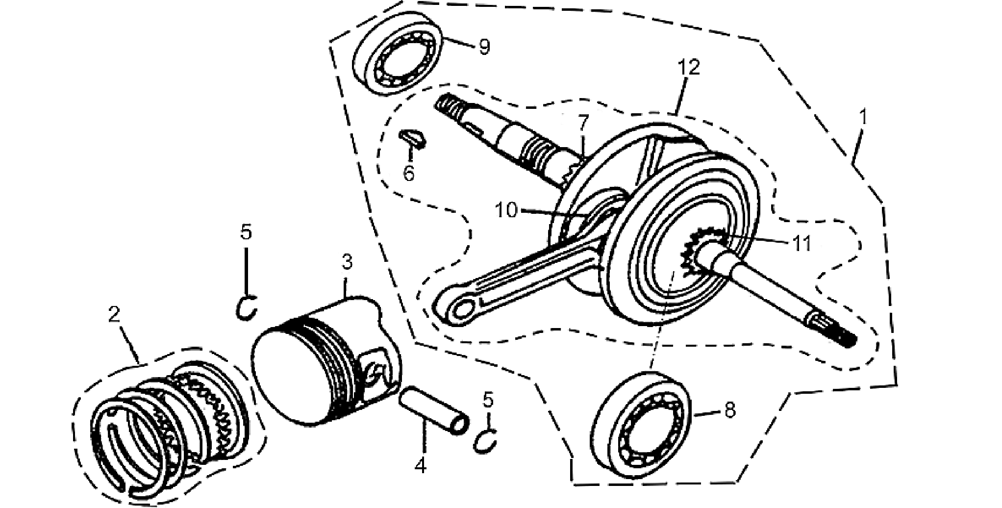 Crankshaft cpl.