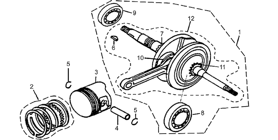 Crankshaft cpl.
