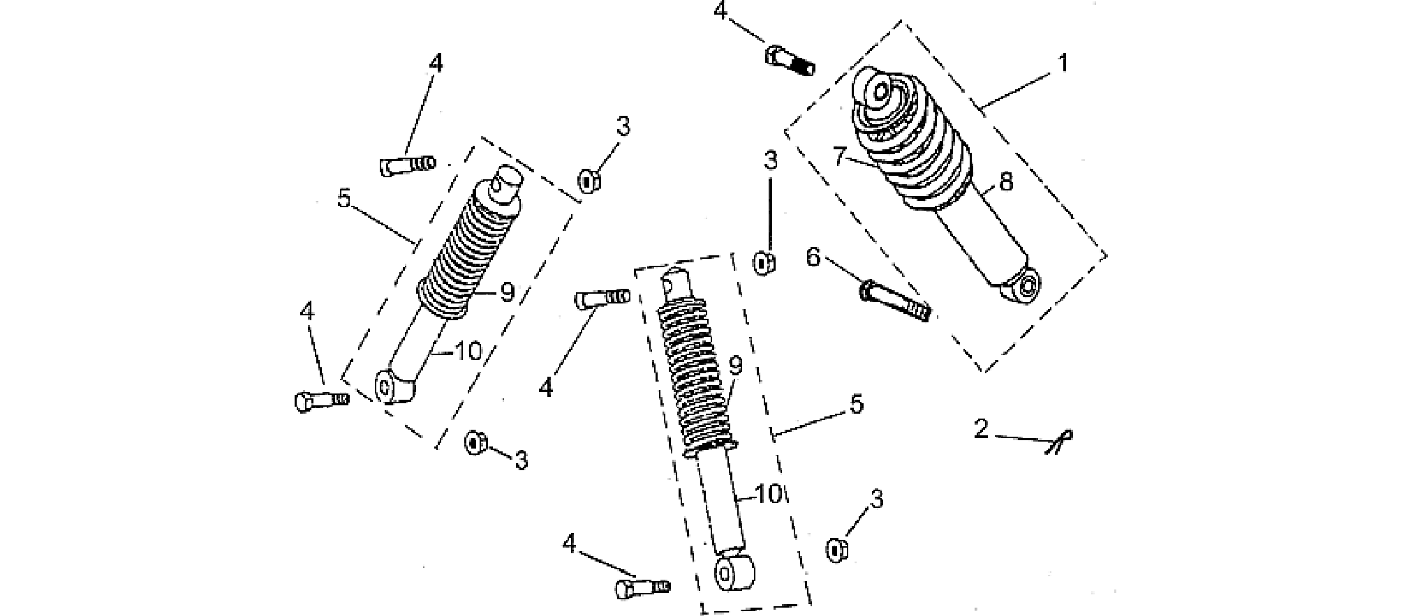 Front/rear shock absorber
