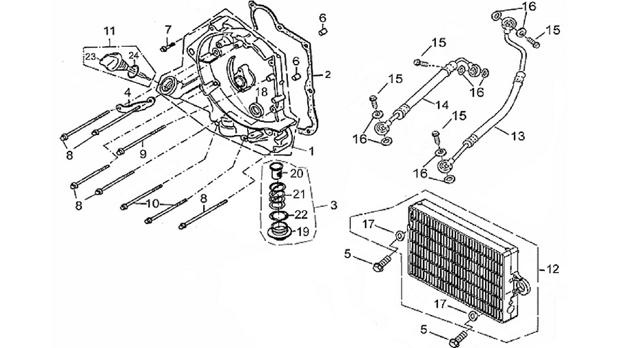 RH Semi-crankcase