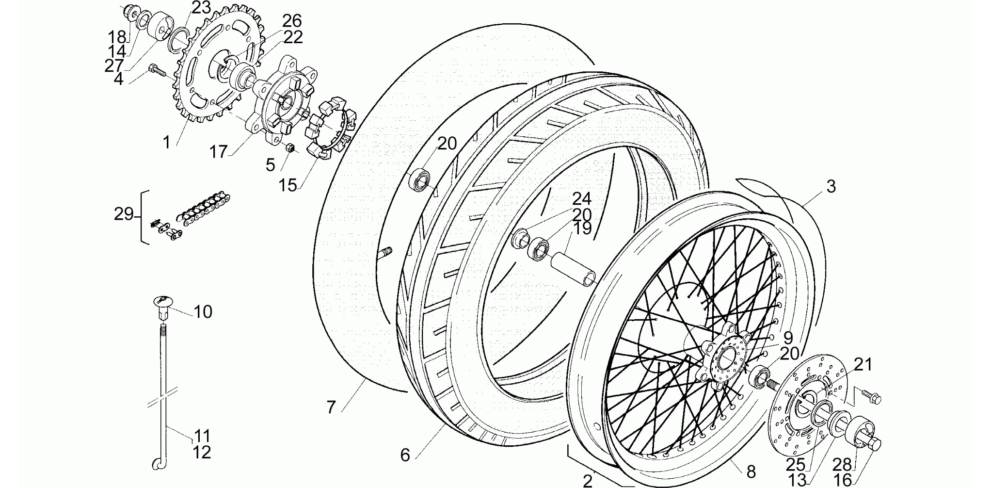 Rear wheel