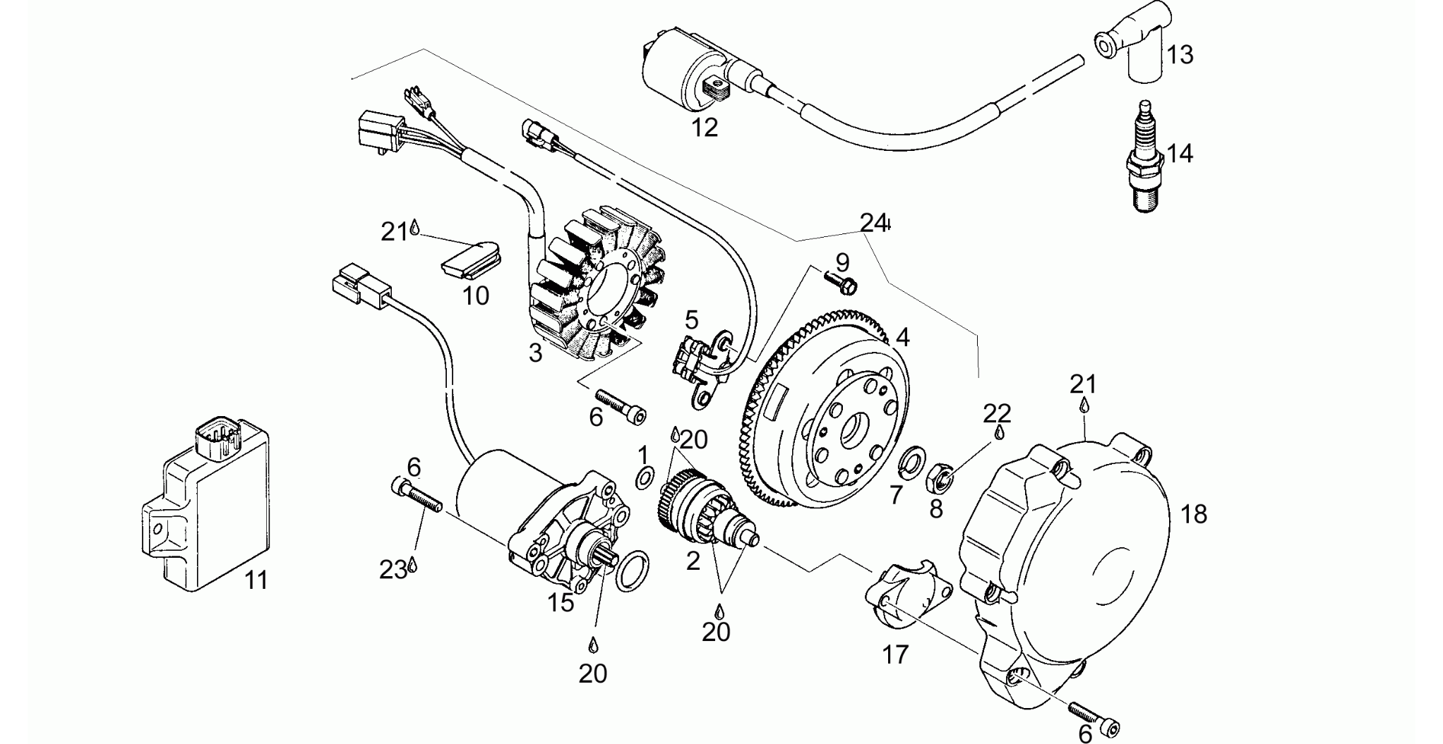 Cdi magneto assy