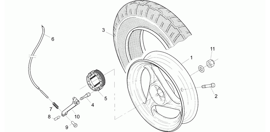 Rear wheel