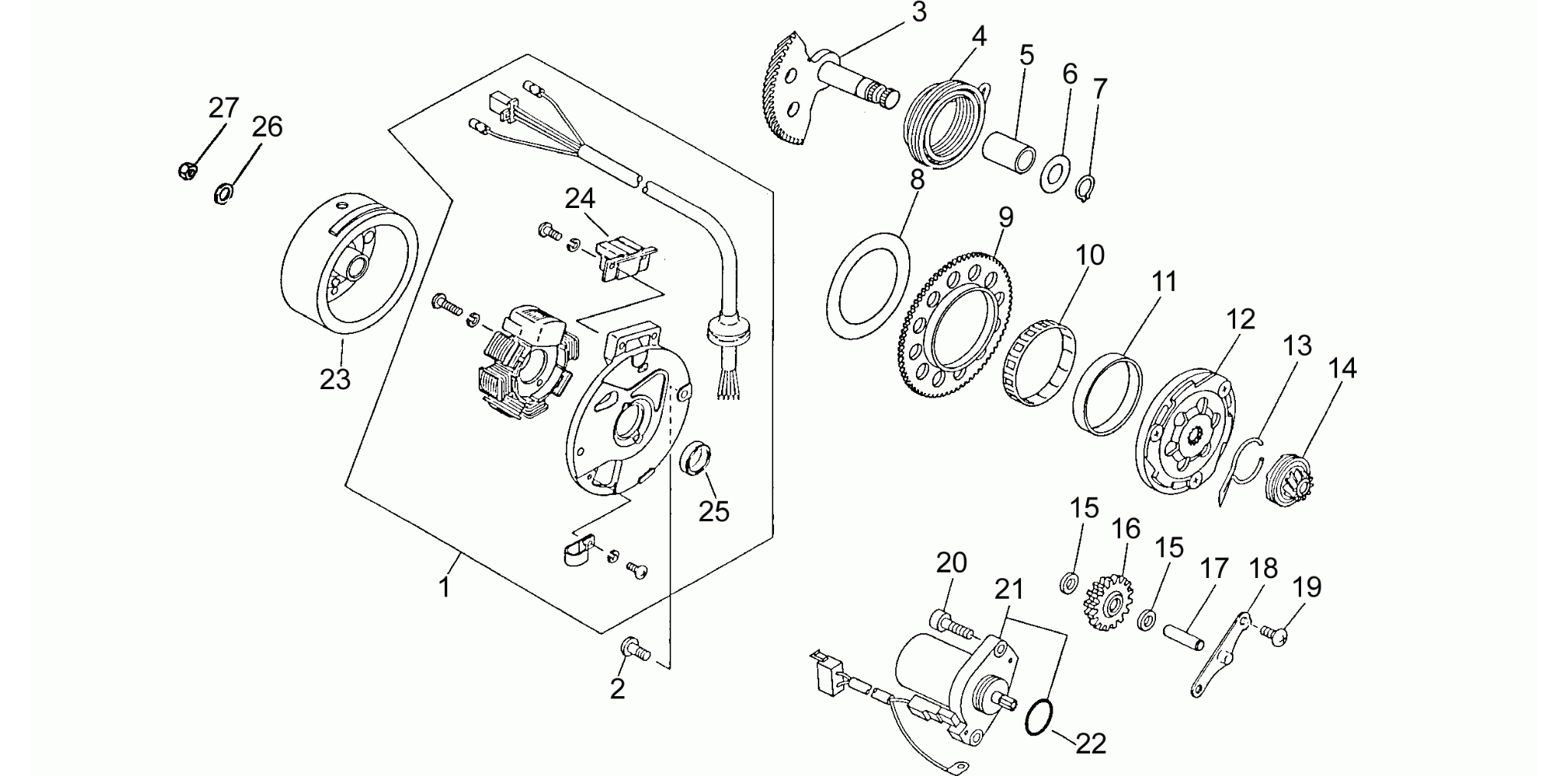 Cdi magneto assy