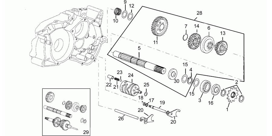 Driven shaft