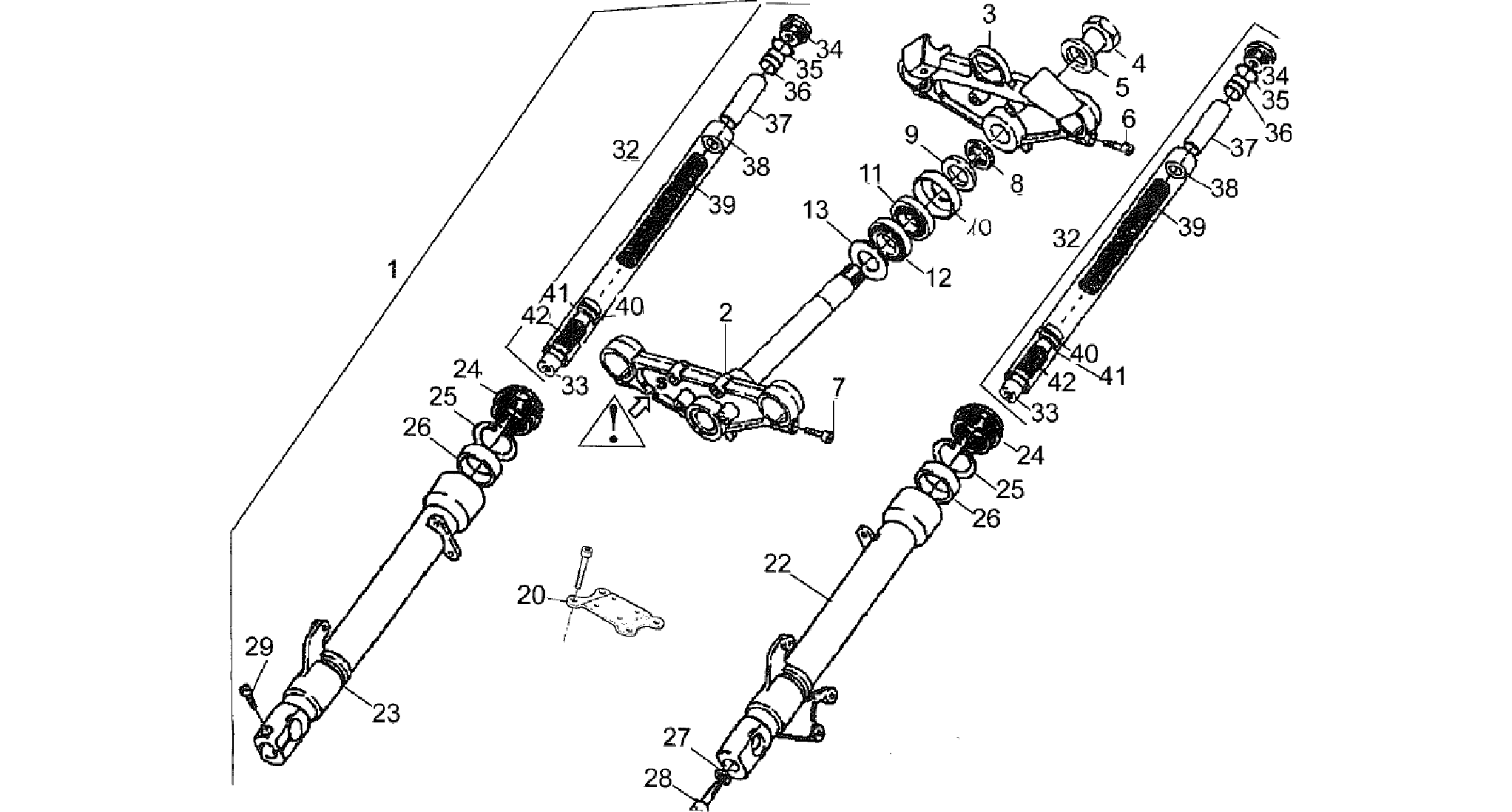 Front fork Showa