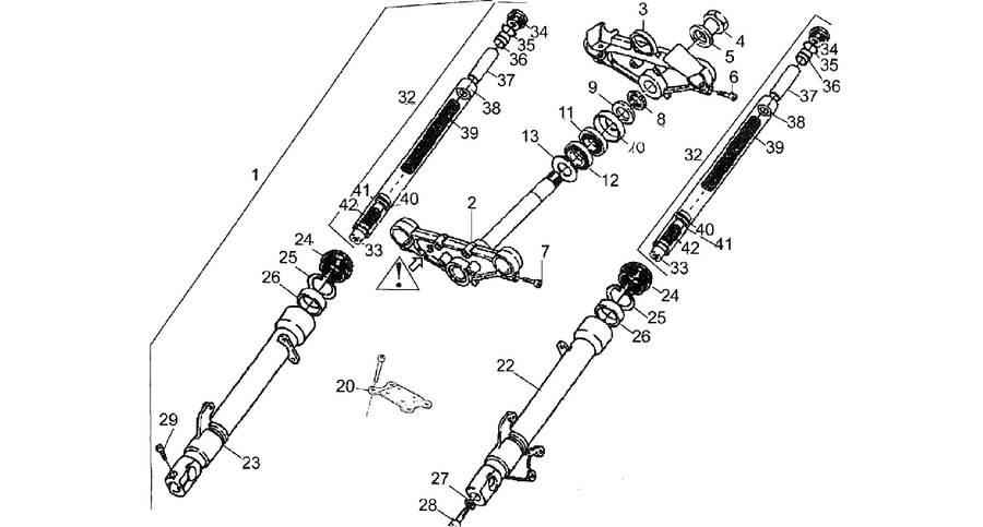 Front fork Showa