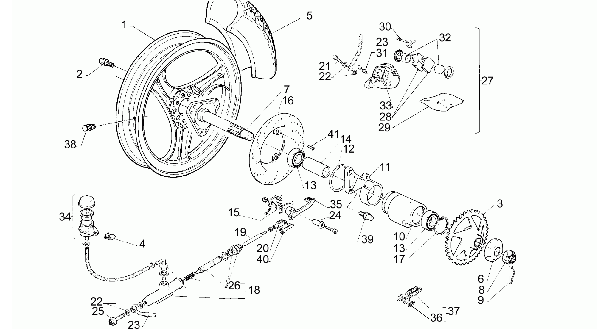 Rear wheel