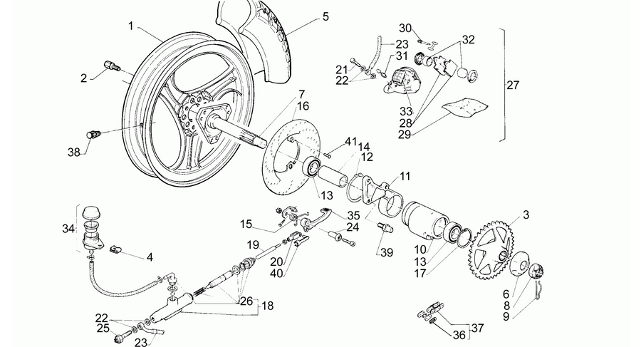 Rear wheel