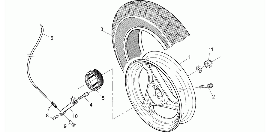 Rear wheel