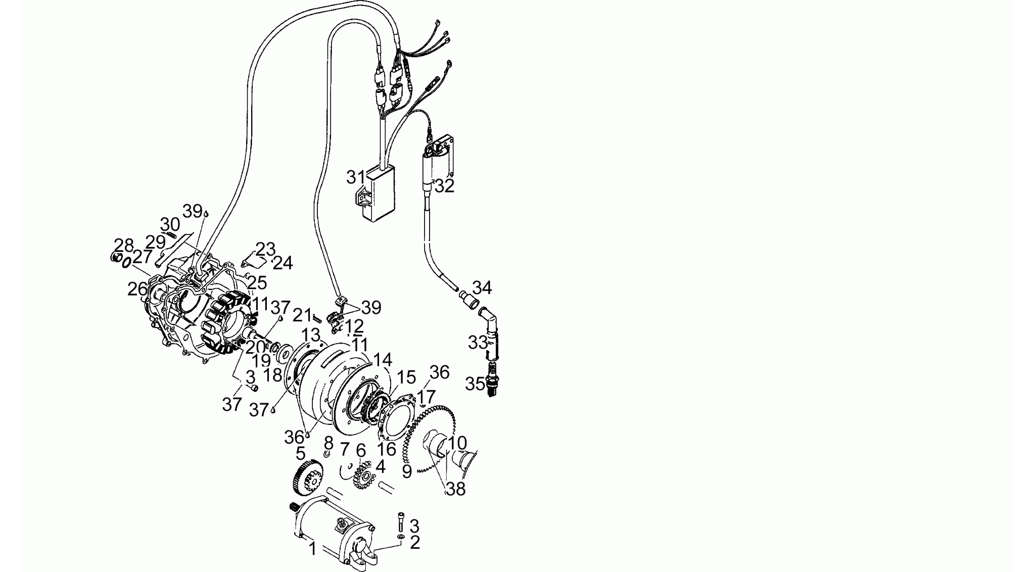 Cdi magneto assy N>S