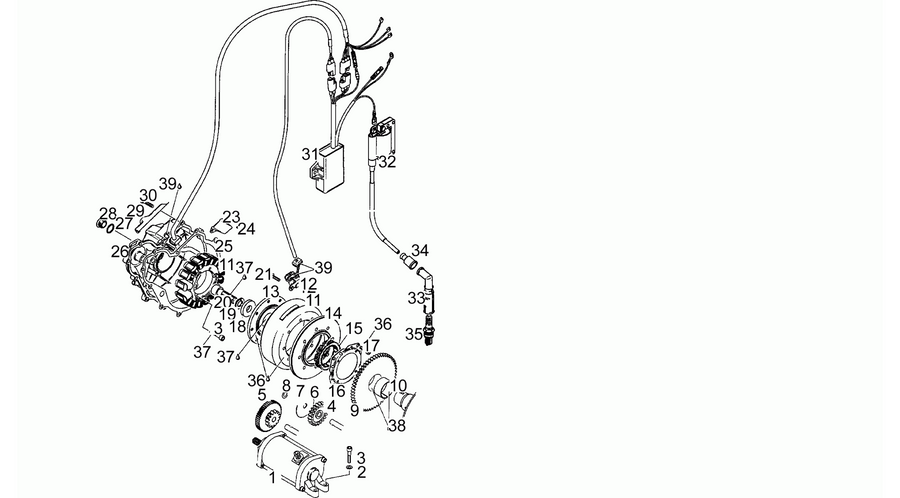 Cdi magneto assy N>S