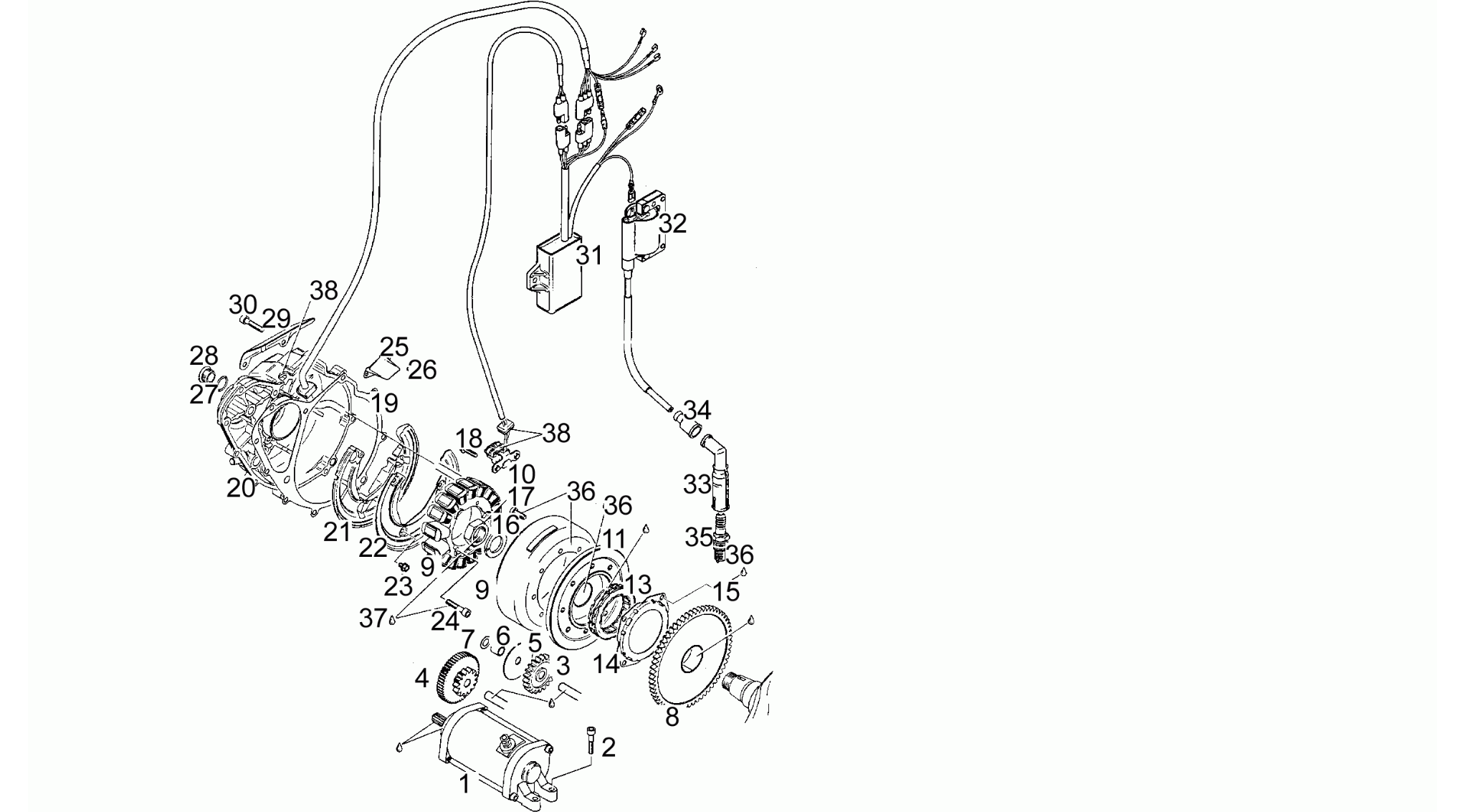 Cdi magneto assy T
