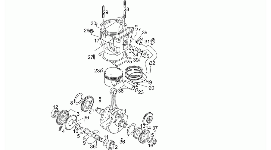 Drive shaft - Cylinder - Piston T
