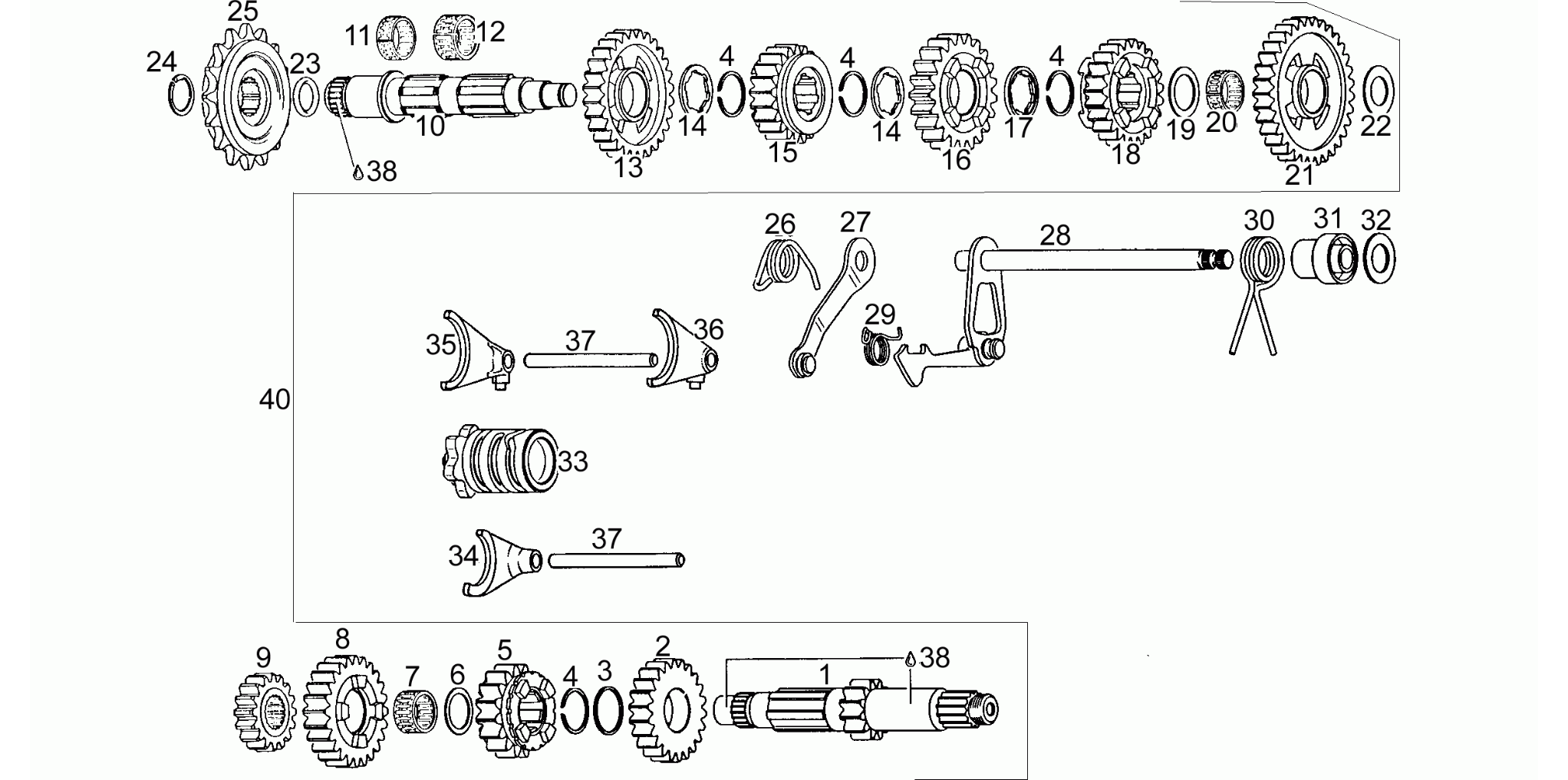 Gear box T