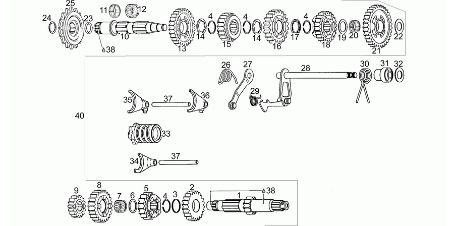 Gear box T