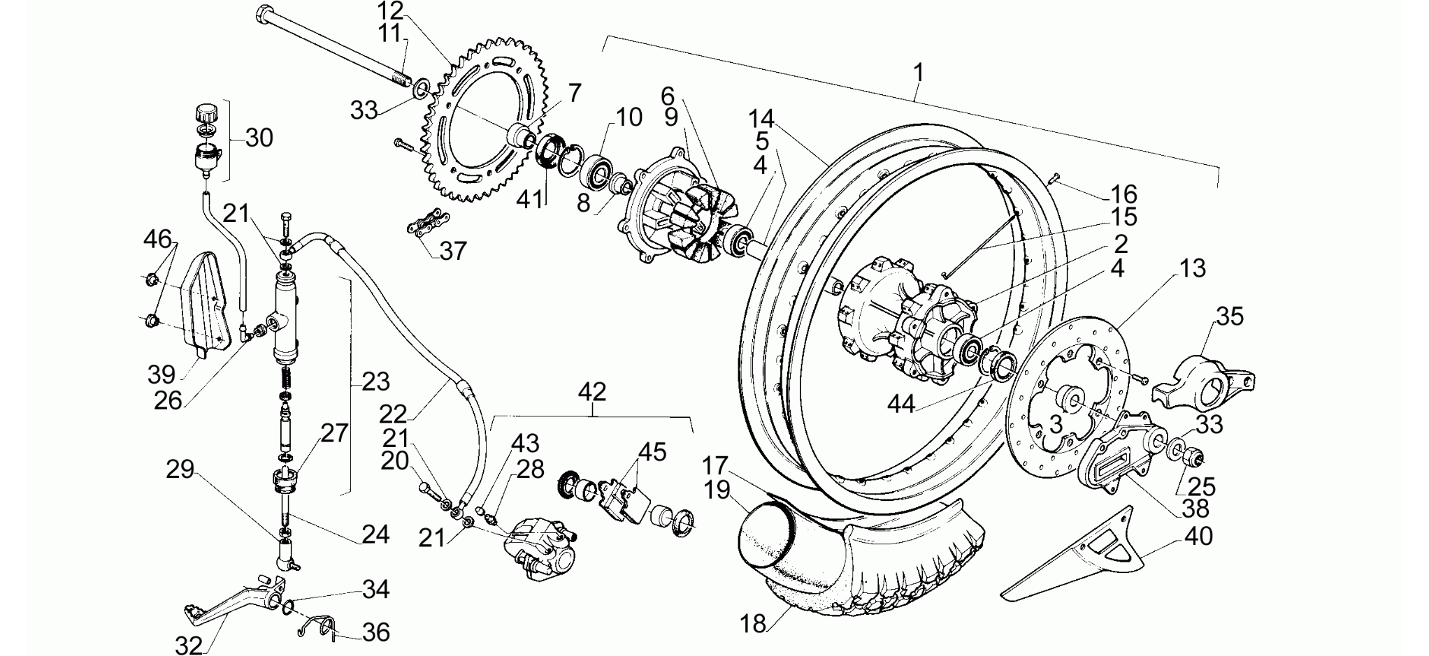 Rear wheel