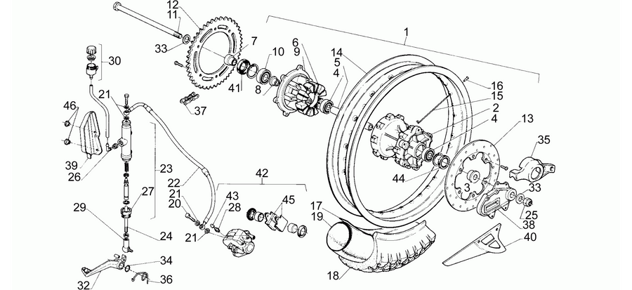Rear wheel