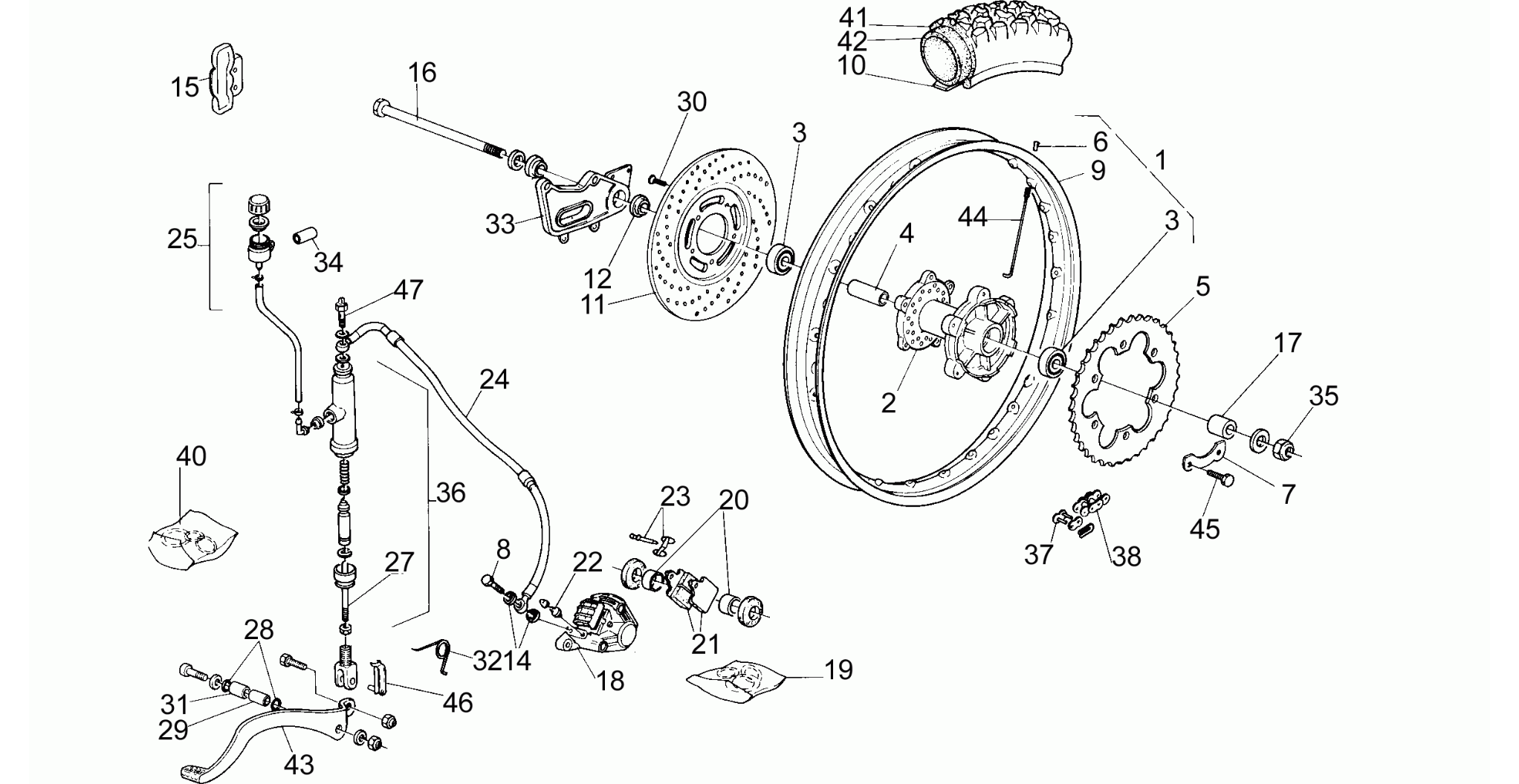 Rear wheel
