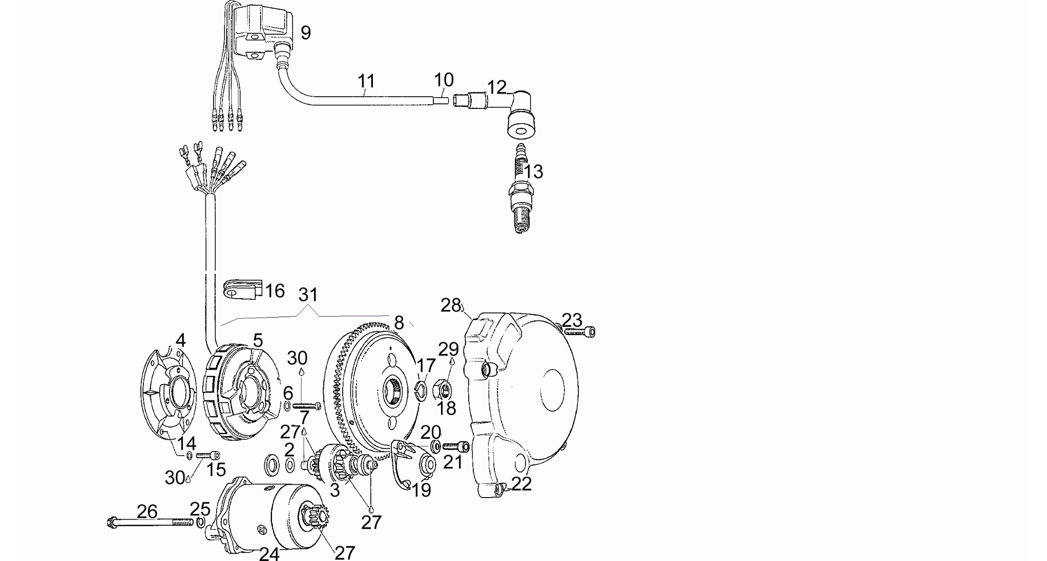 Cdi magneto assy