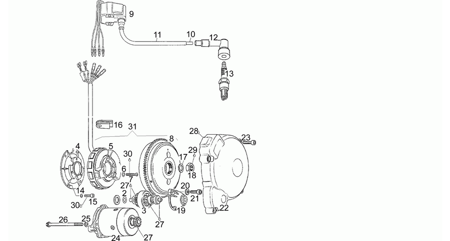 Cdi magneto assy