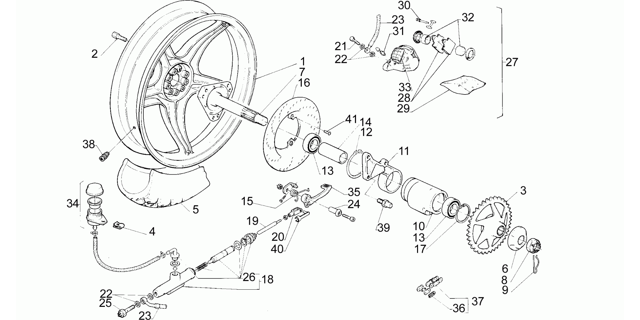 Rear wheel