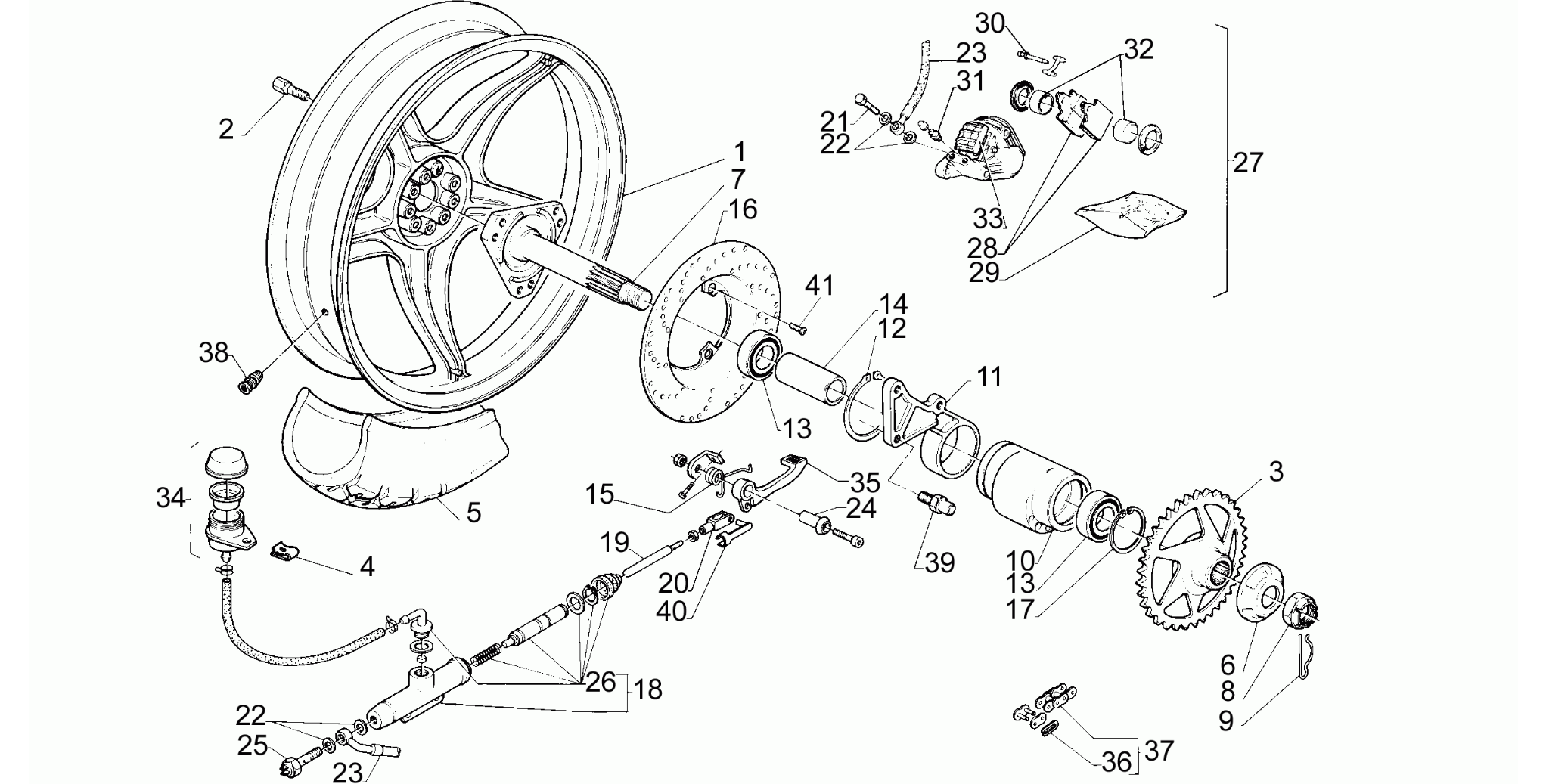 Rear wheel