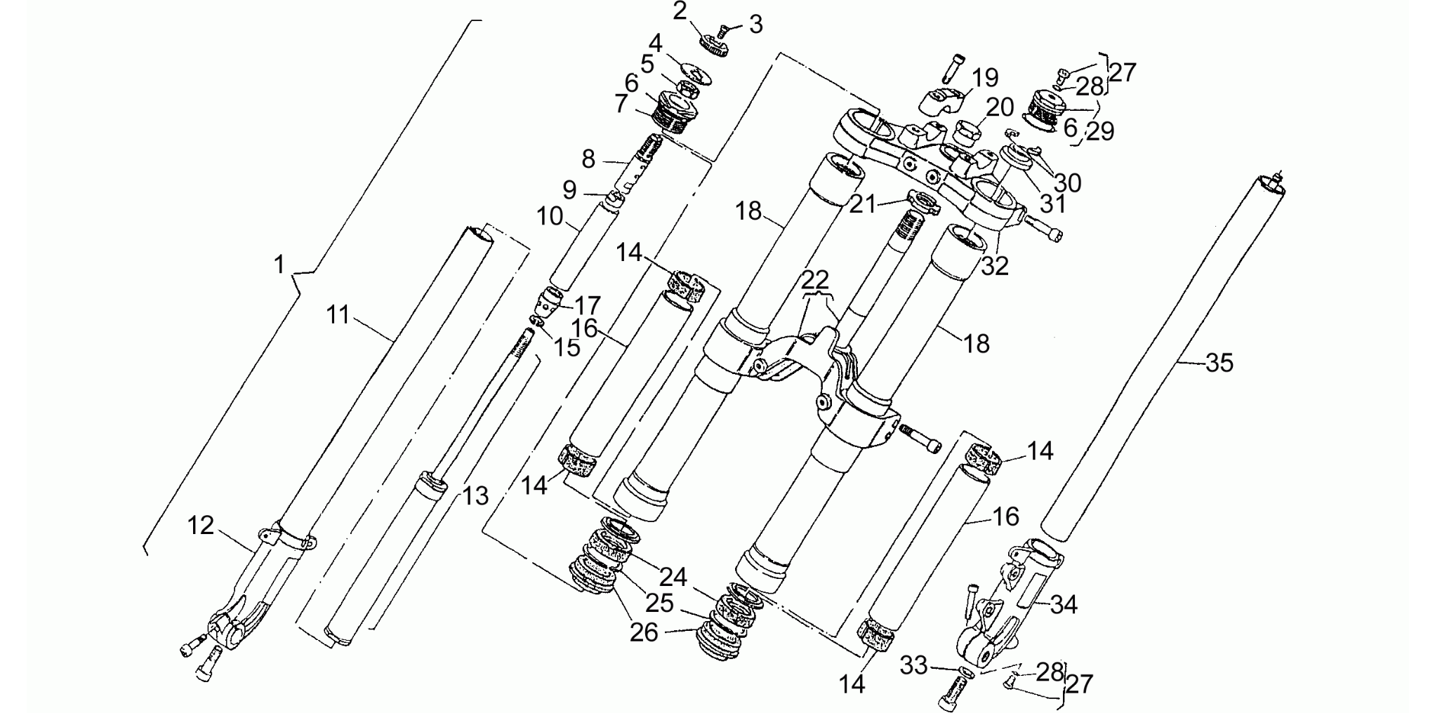 Front fork R