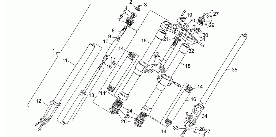 Front fork R