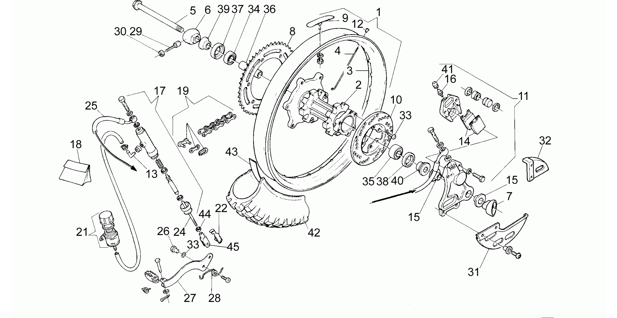 Rear wheel