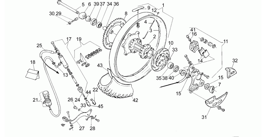 Rear wheel