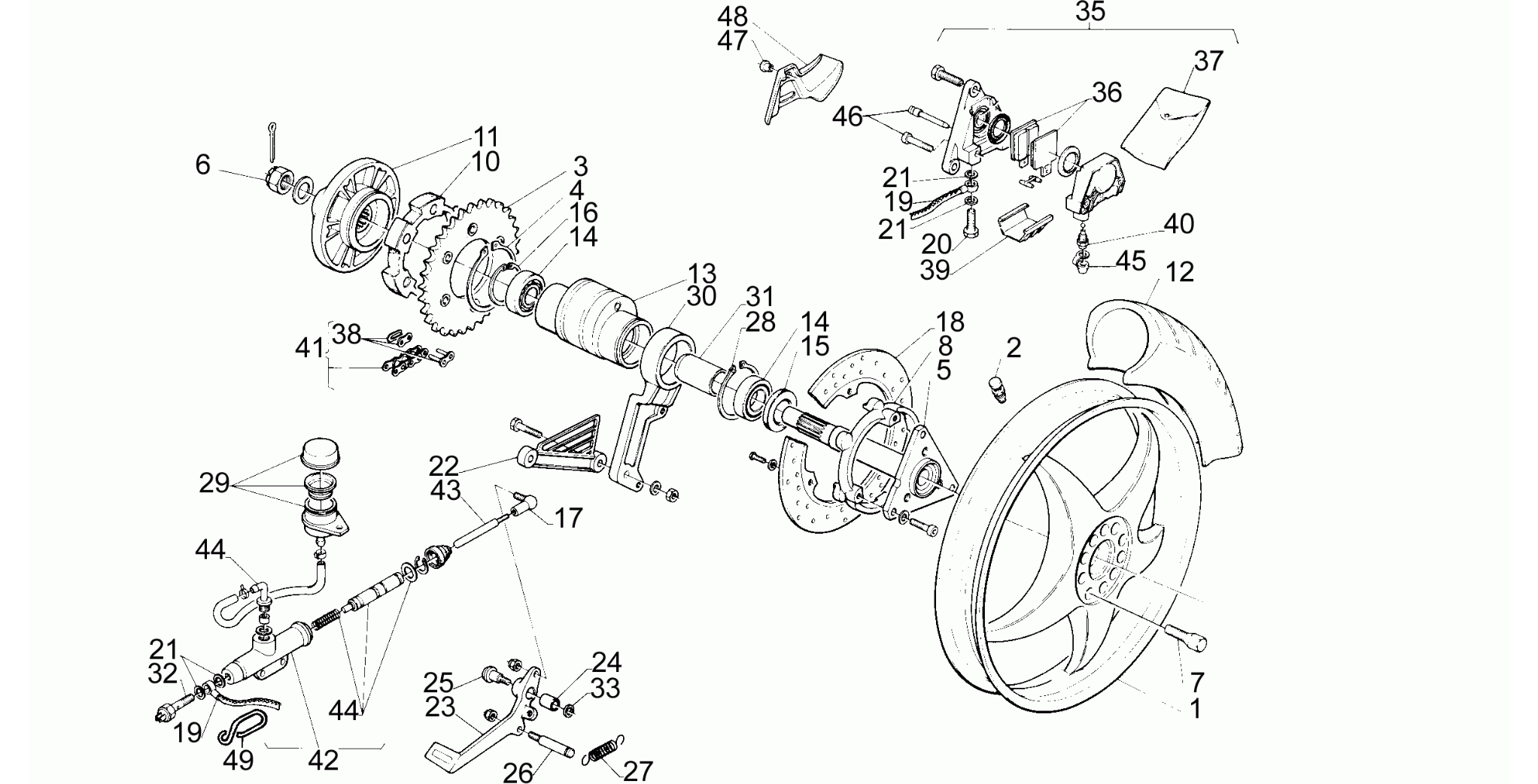 Rear wheel