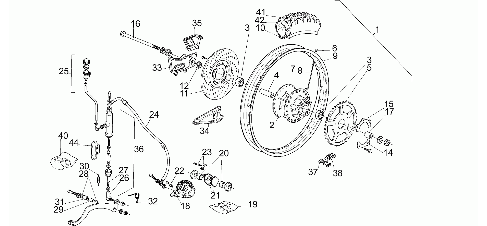 Rear wheel