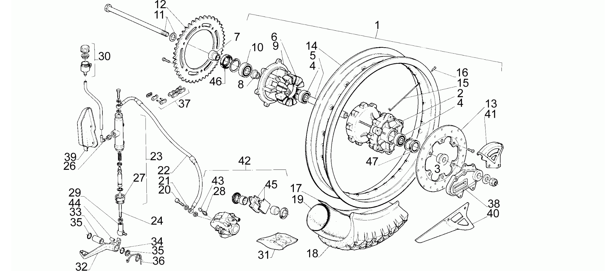 Rear wheel
