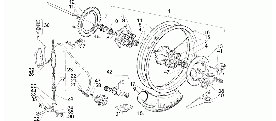 Rear wheel