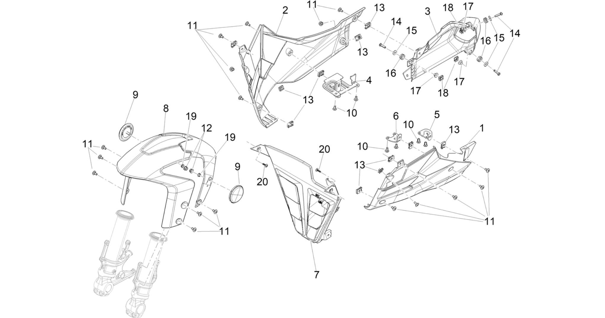 Front mudguard-Pillar