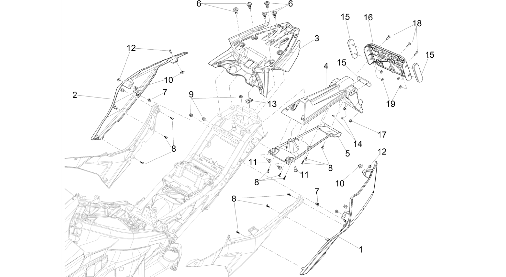 Rear body
