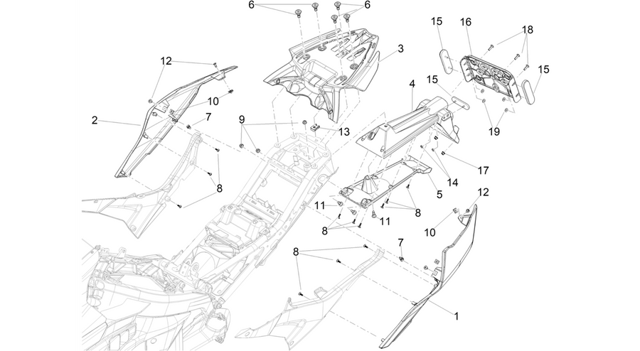Rear body