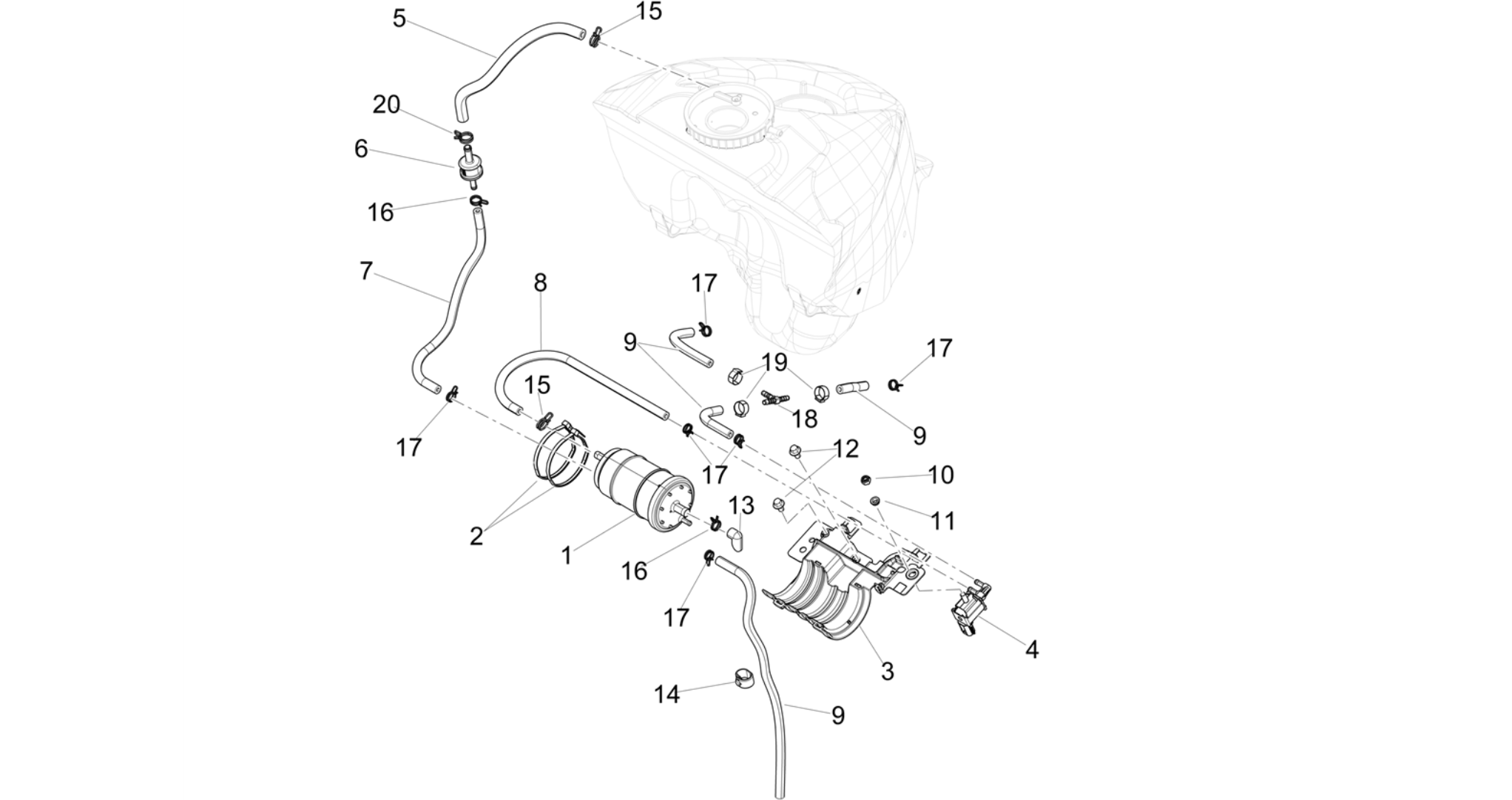 Fuel vapour recover system