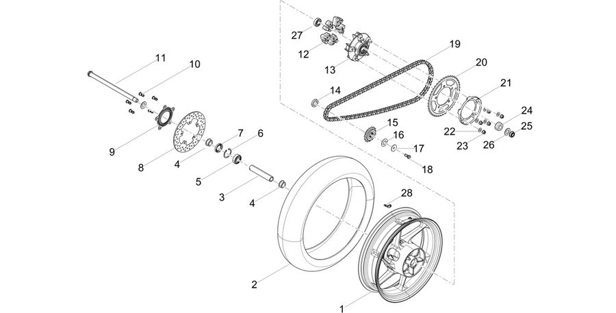 Rear wheel