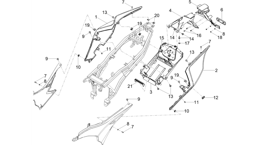 Rear body
