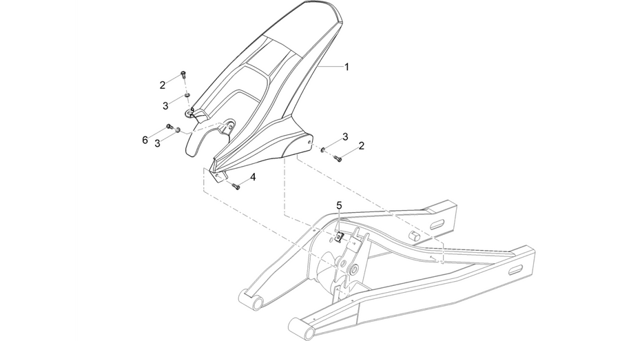 Rear mudguard