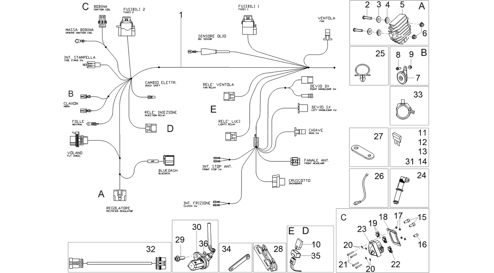 Front electrical system