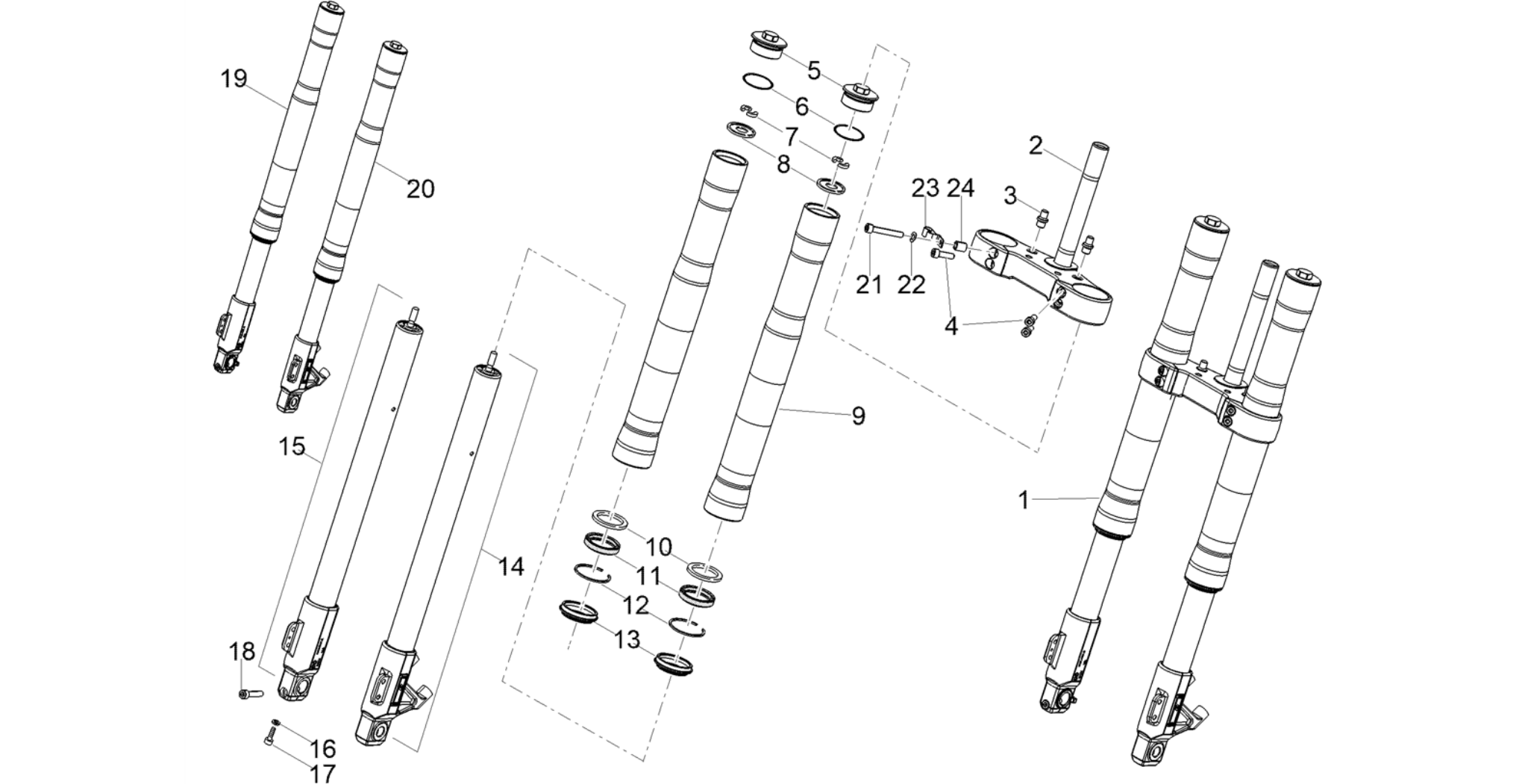 Front fork Ming Xing