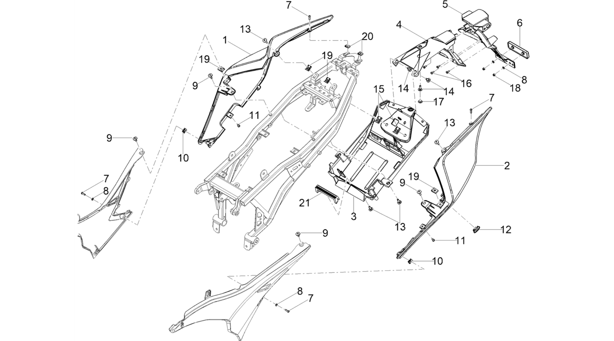 Rear body